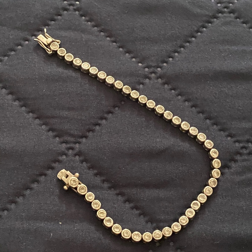 925 Silver and zirconia tennis bracelet